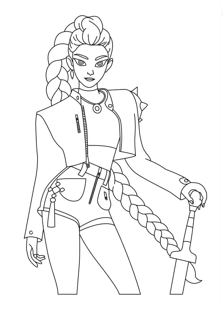 رومي كيبوب صائدات الشياطين تلوين