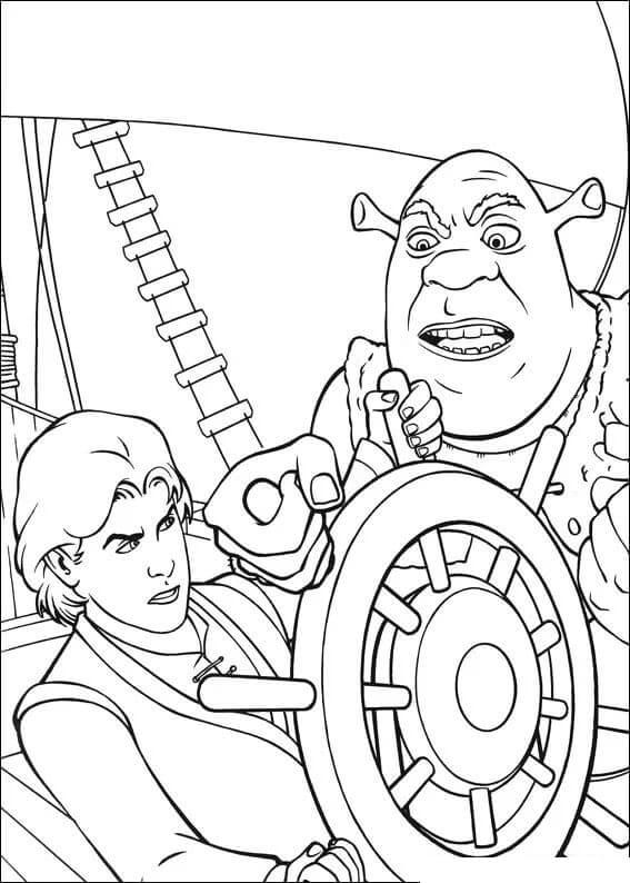 شريك مع الأمير الساحر في السفينة تلوين