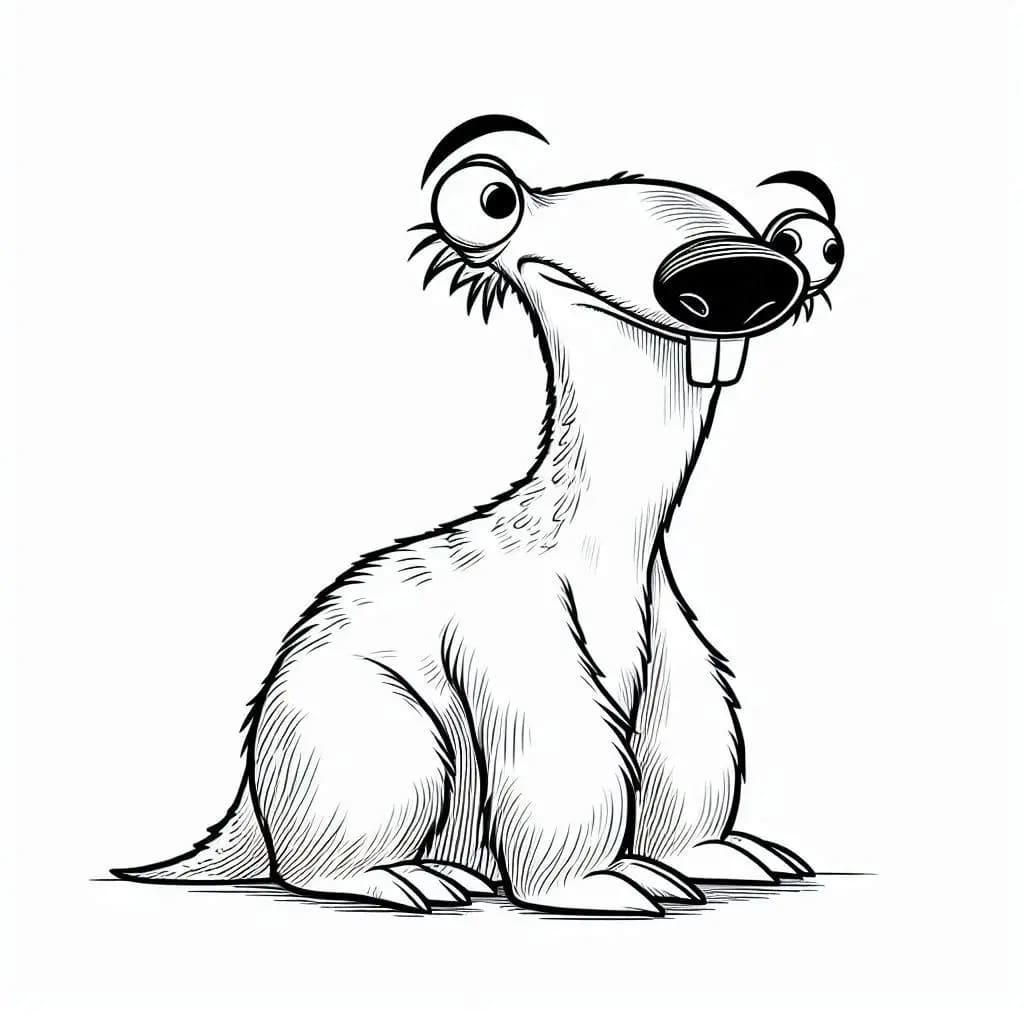 صورة سيد في العصر الجليدي تلوين