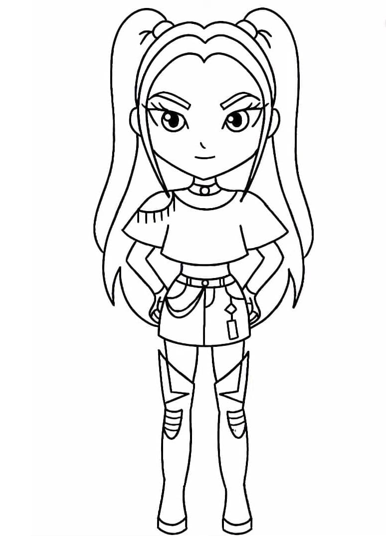 تشيبي ميرا كيبوب صائدات الشياطين تلوين