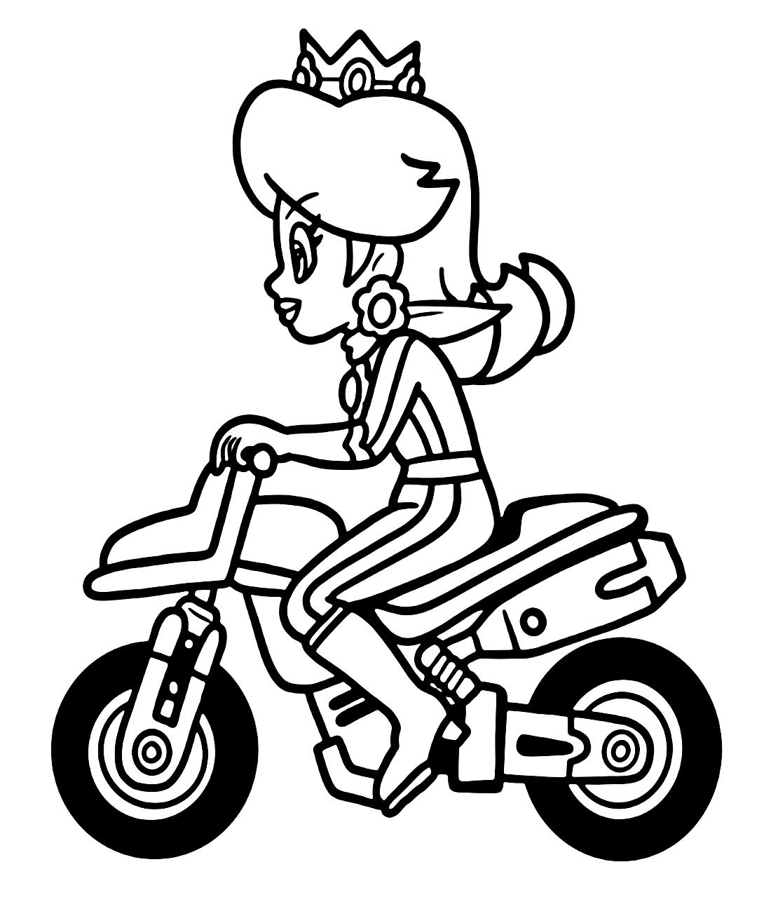 الأميرة ديزي الرائعة من ماريو كارت تلوين