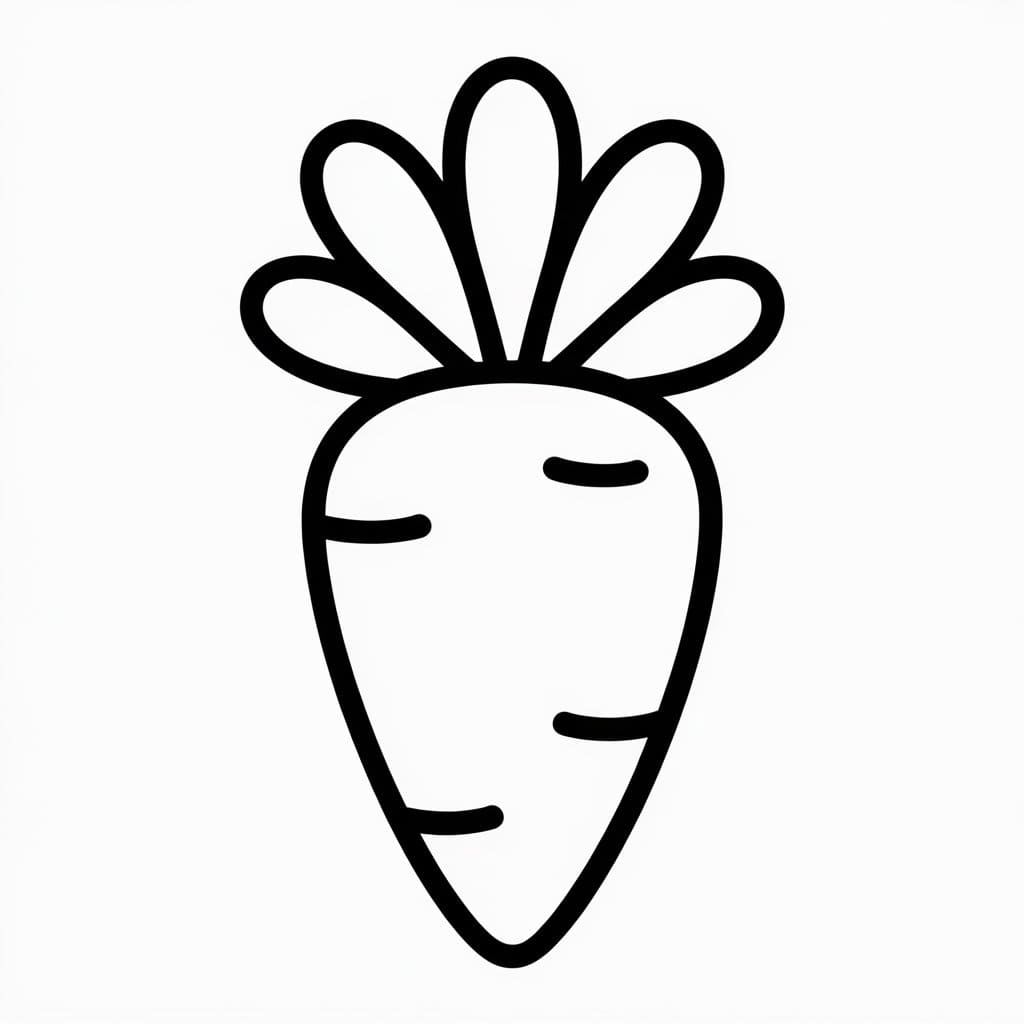 الجزرة تنمو تلوين