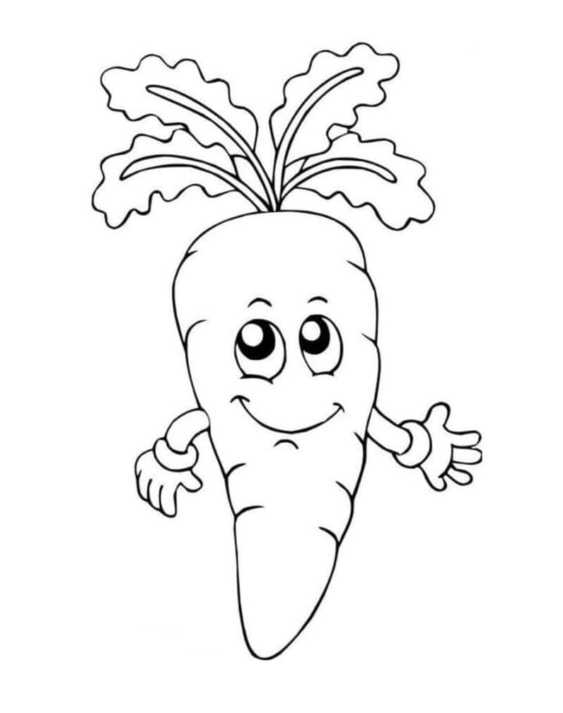 الجزرة المتكلمة تلوين