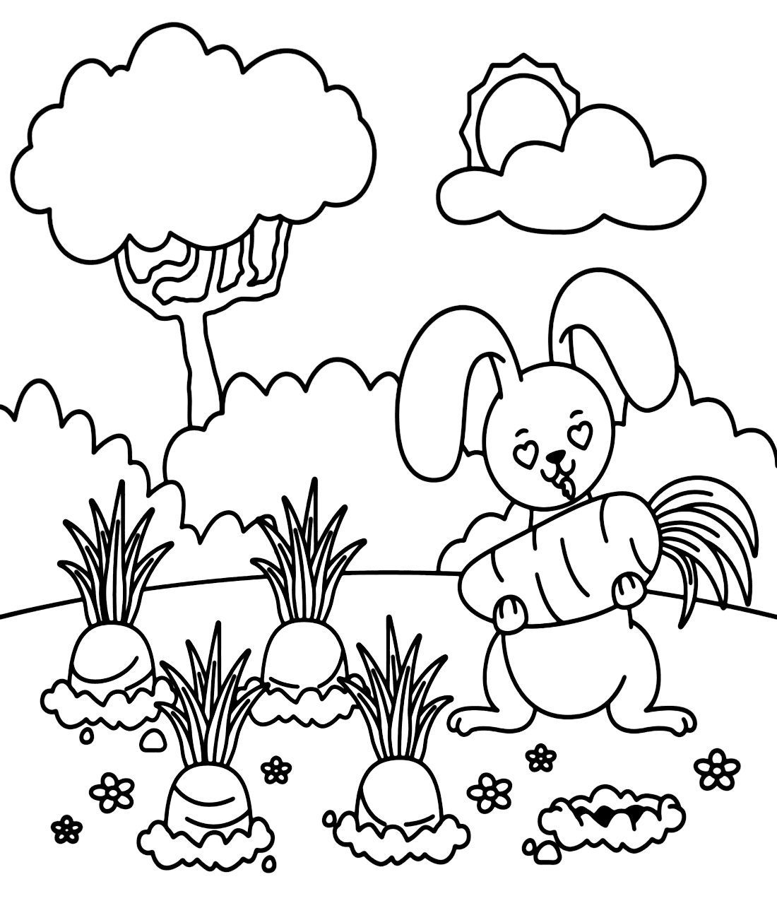 الجزرة PDF تلوين