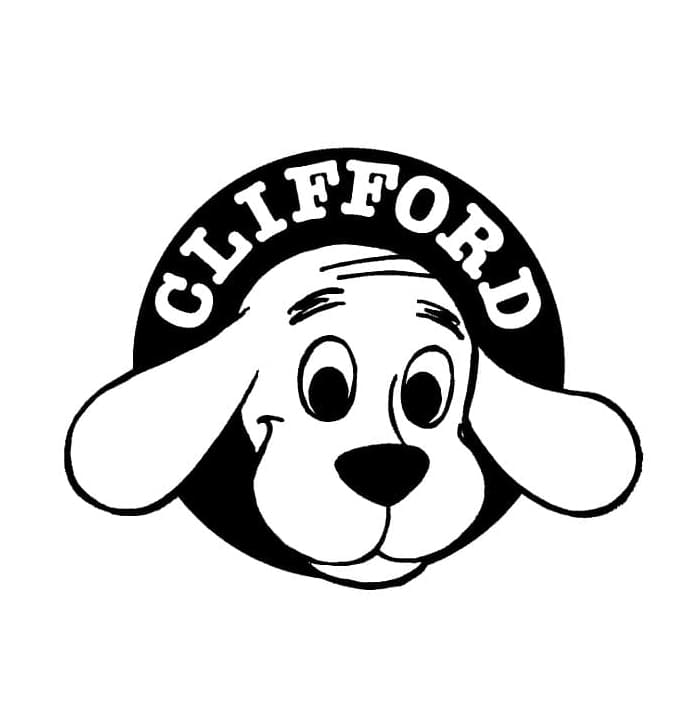 الكلب الأحمر الكبير كليفورد تلوين