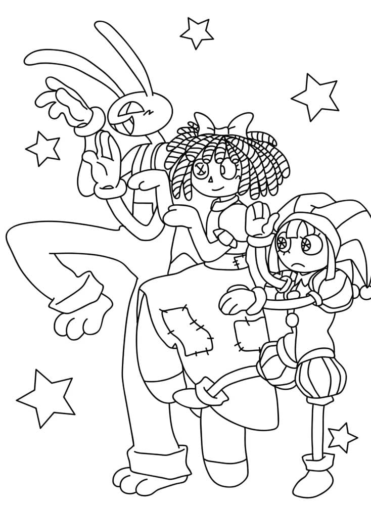 السيرك الرقمي المذهل رائع تلوين