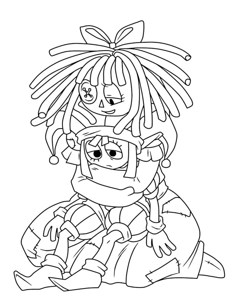 السيرك الرقمي المذهل تلوين