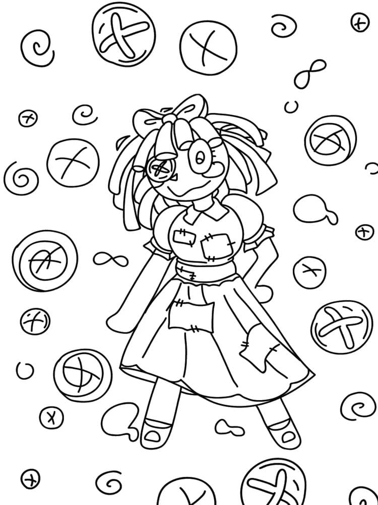 السيرك الرقمي للطباعة تلوين