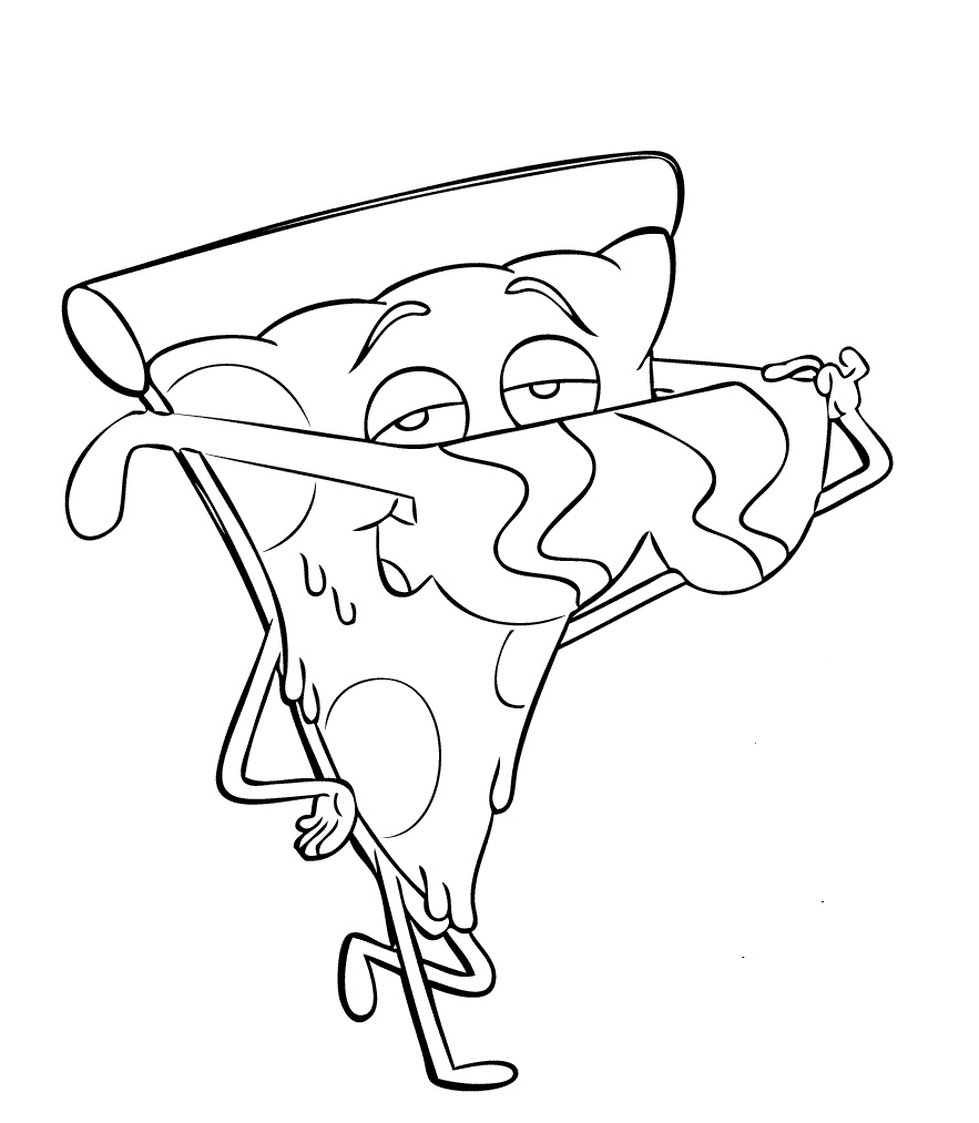 بيتزا باردة تلوين