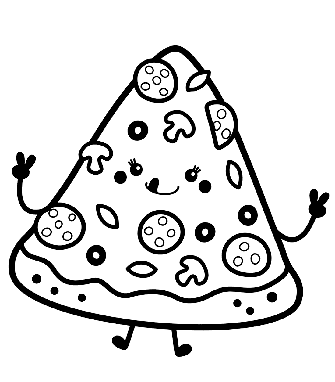 بيتزا ممتعة تلوين