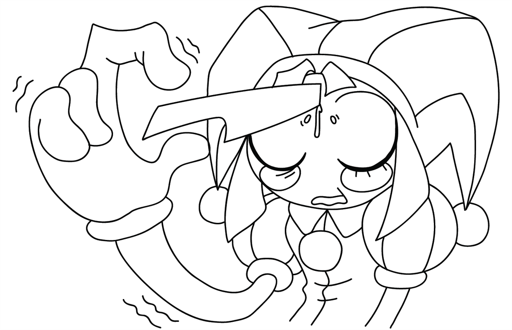 بومني من السيرك الرقمي المذهل تلوين