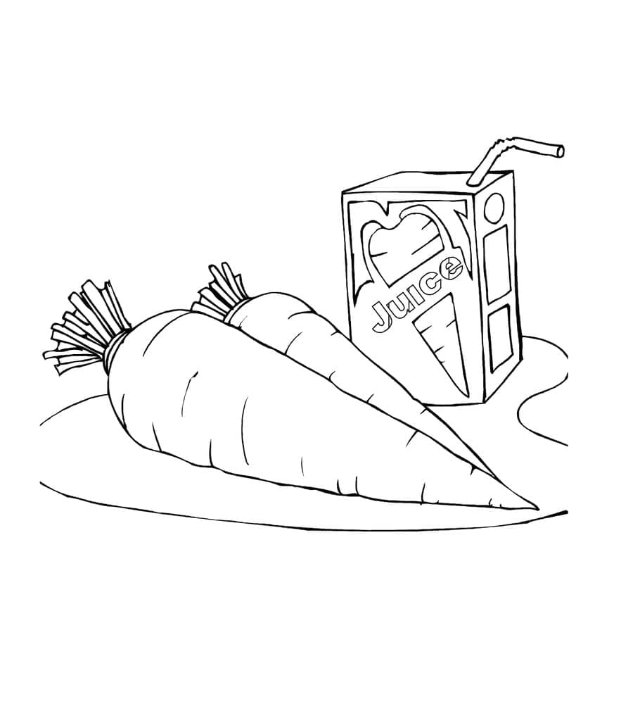 عصير الجزر الطازج تلوين