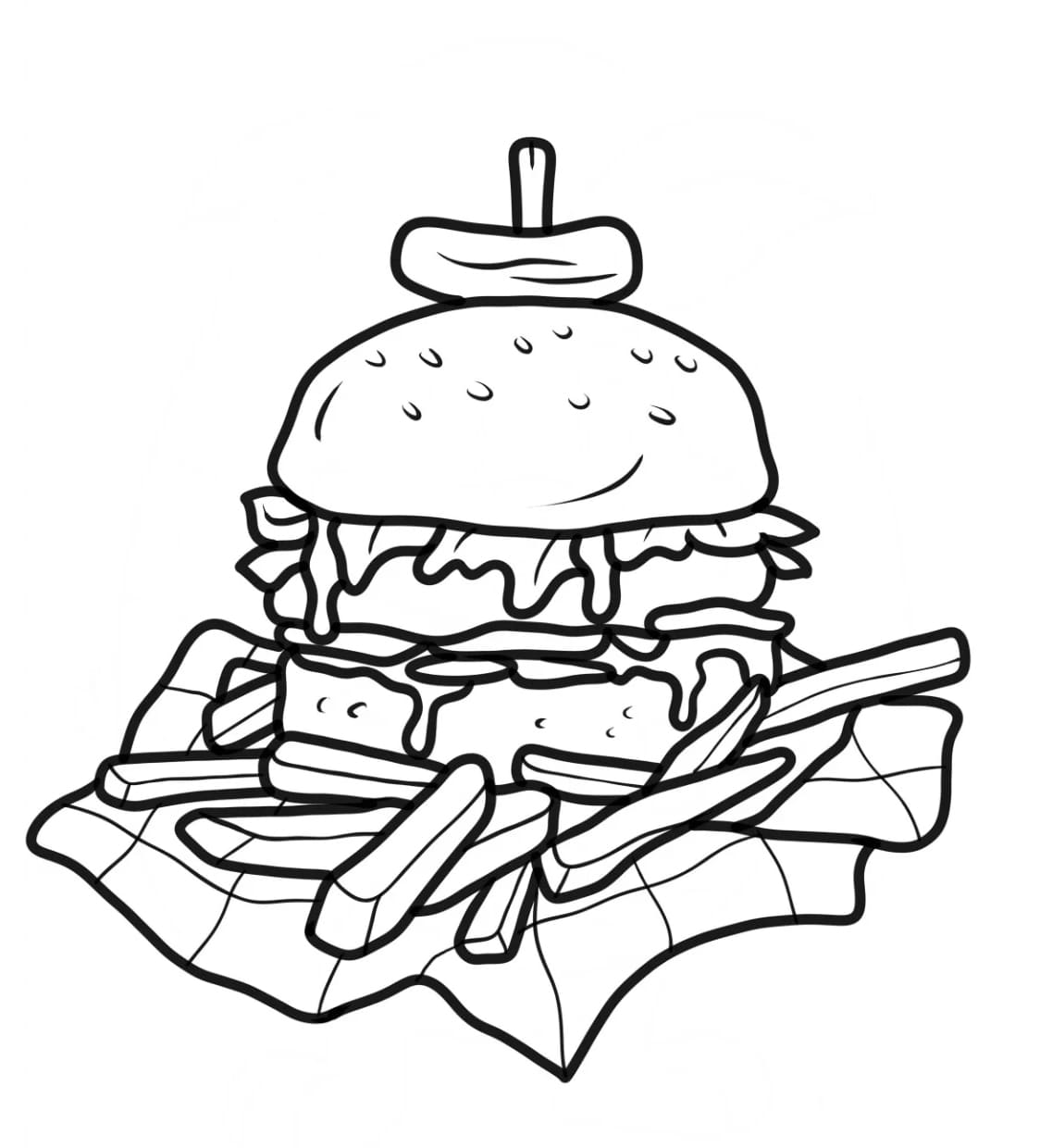 هامبرغر سهل تلوين