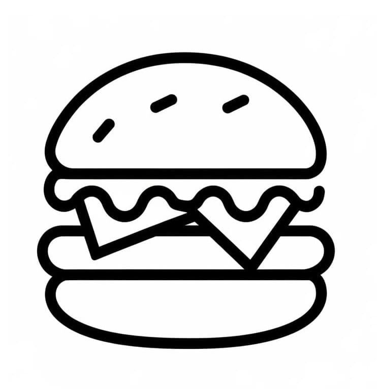 هامبرغر سهل جدًا تلوين