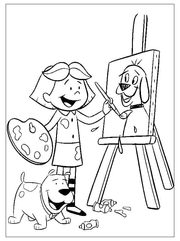 إيميلي ترسم كليفورد تلوين