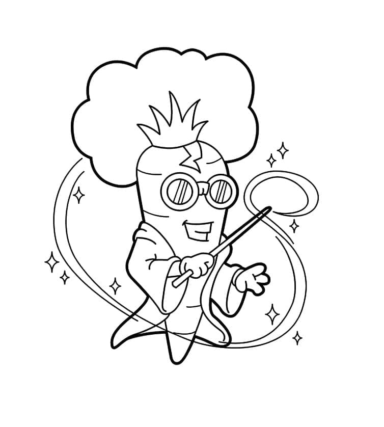 جزرة الساحر تلوين