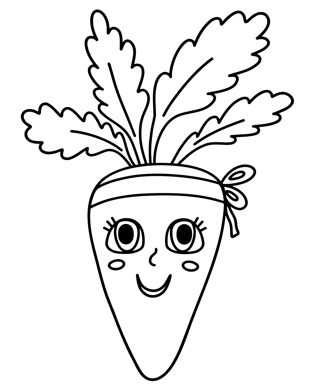 جزرة لطيفة تلوين