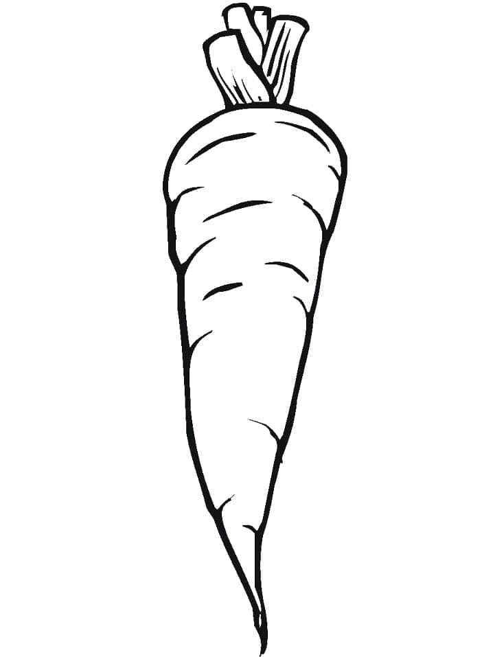 جزرة قابلة للطباعة للأطفال تلوين