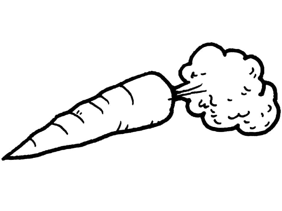 جزرة مجانية للأطفال تلوين