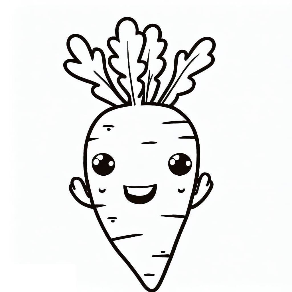 جزرة رائعة تلوين