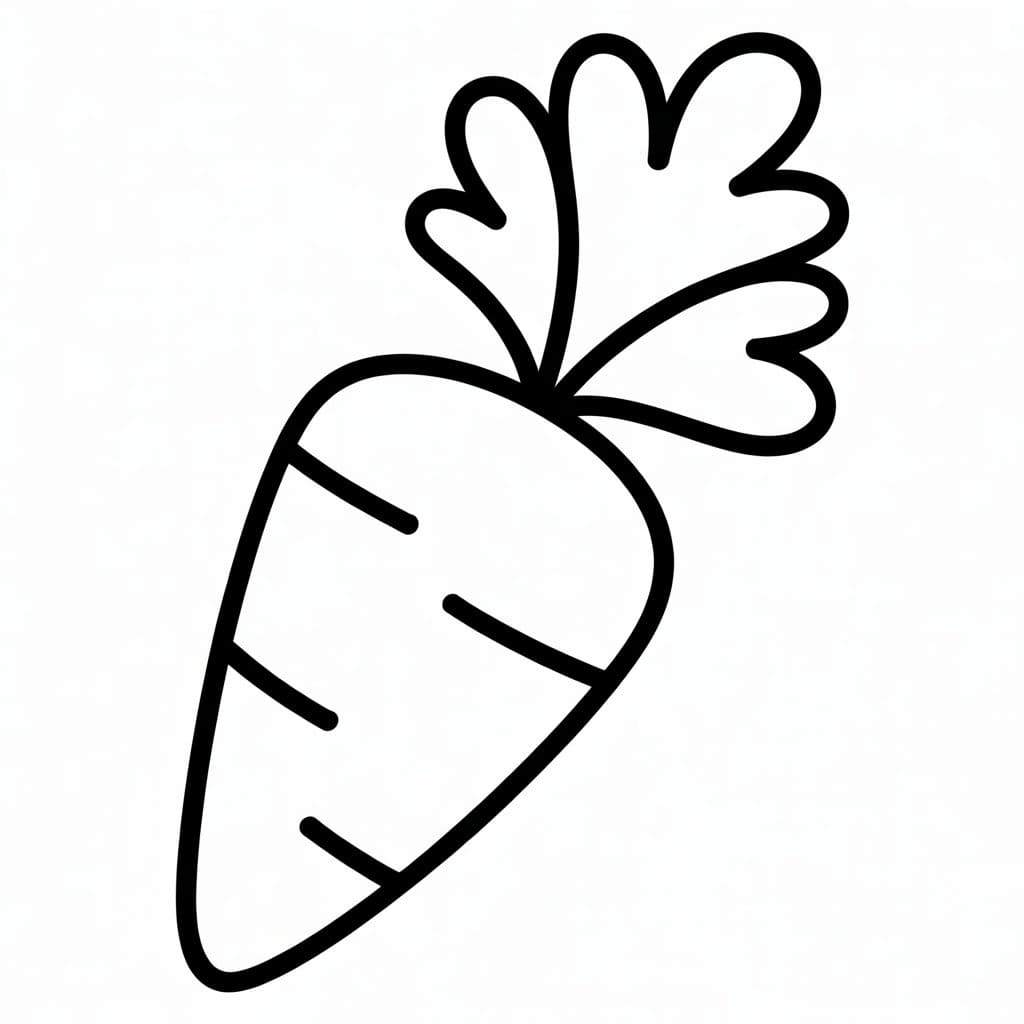 جزرة صغيرة تلوين