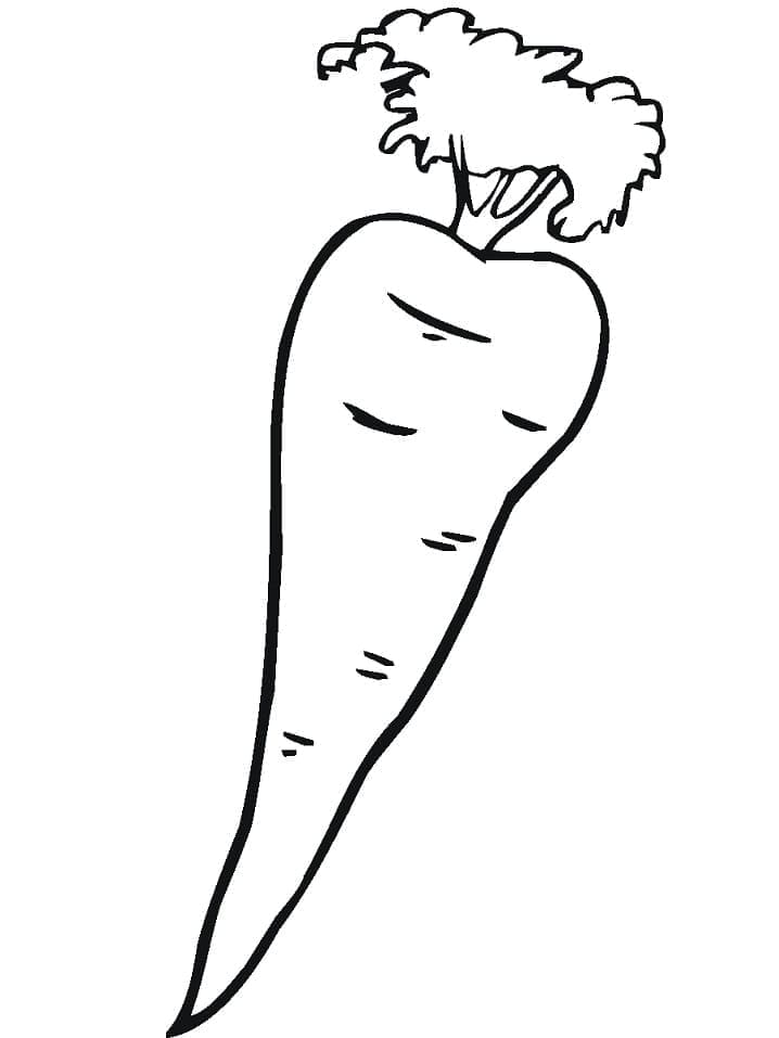 جزرة قابلة للطباعة مجانًا تلوين