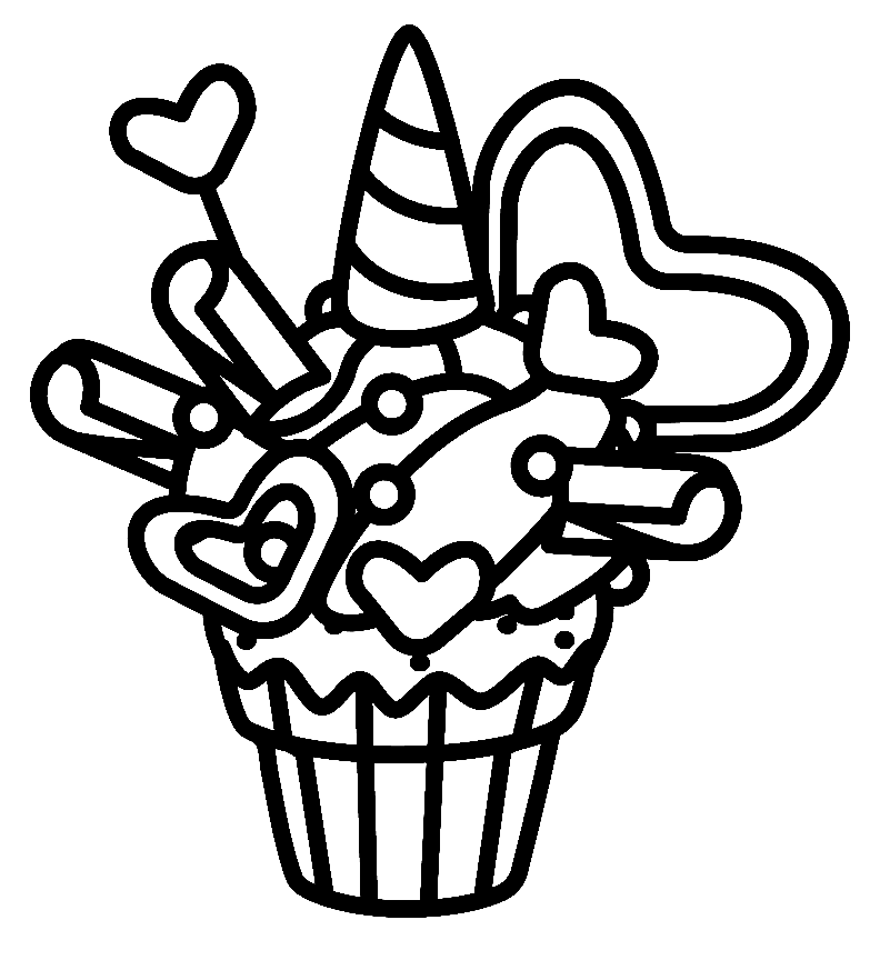 كب كيك حلو تلوين