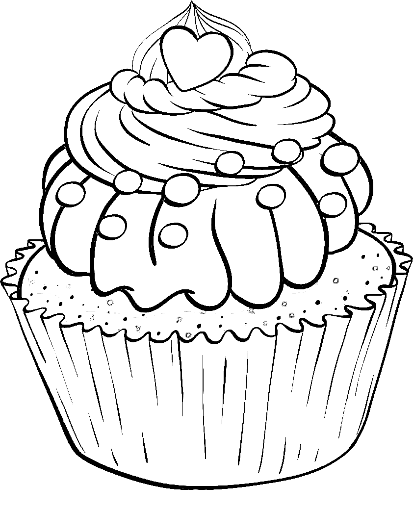 كب كيك حلو ولذيذ تلوين