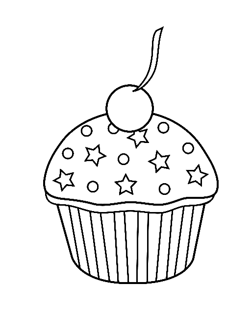 كب كيك مجاني تلوين