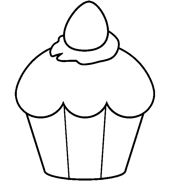 كب كيك قابل للطباعة تلوين