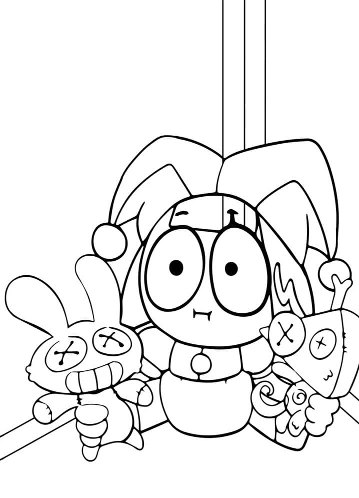 كارتون السيرك الرقمي المذهل تلوين