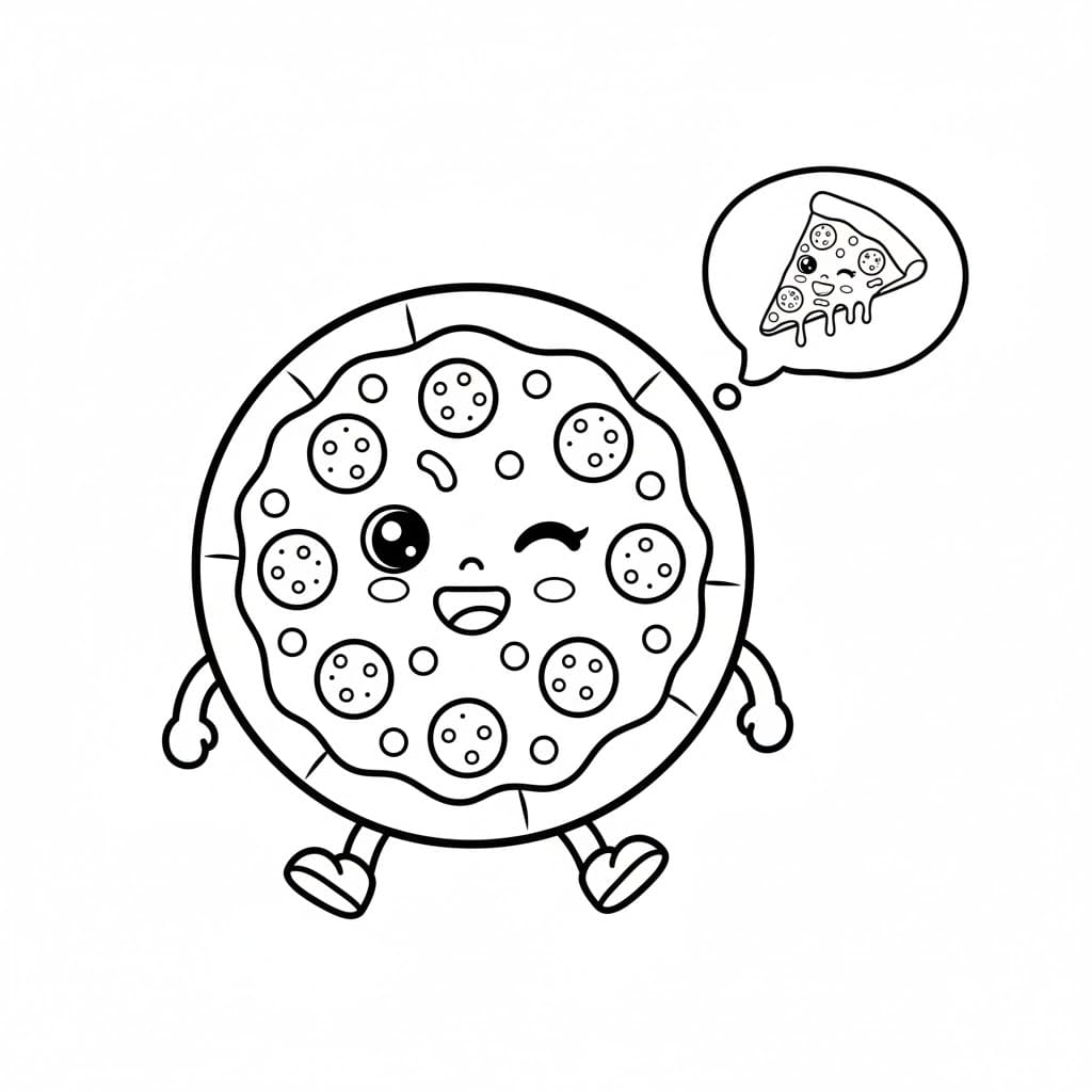 كرتون بيتزا تلوين