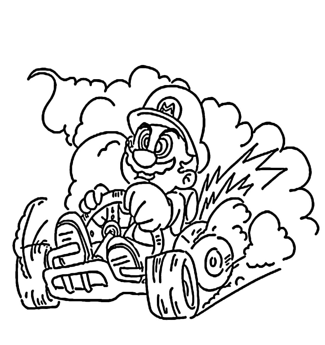 ماريو كارت الرائعة تلوين