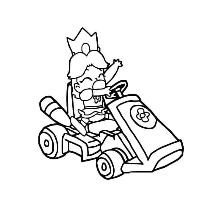 ماريو كارت بيبي بيتش تلوين