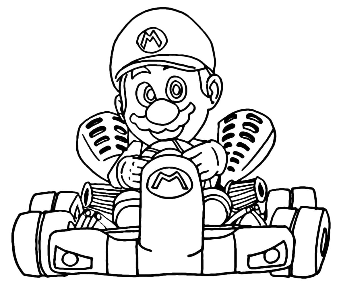 ماريو كارت لطيف جدًا تلوين