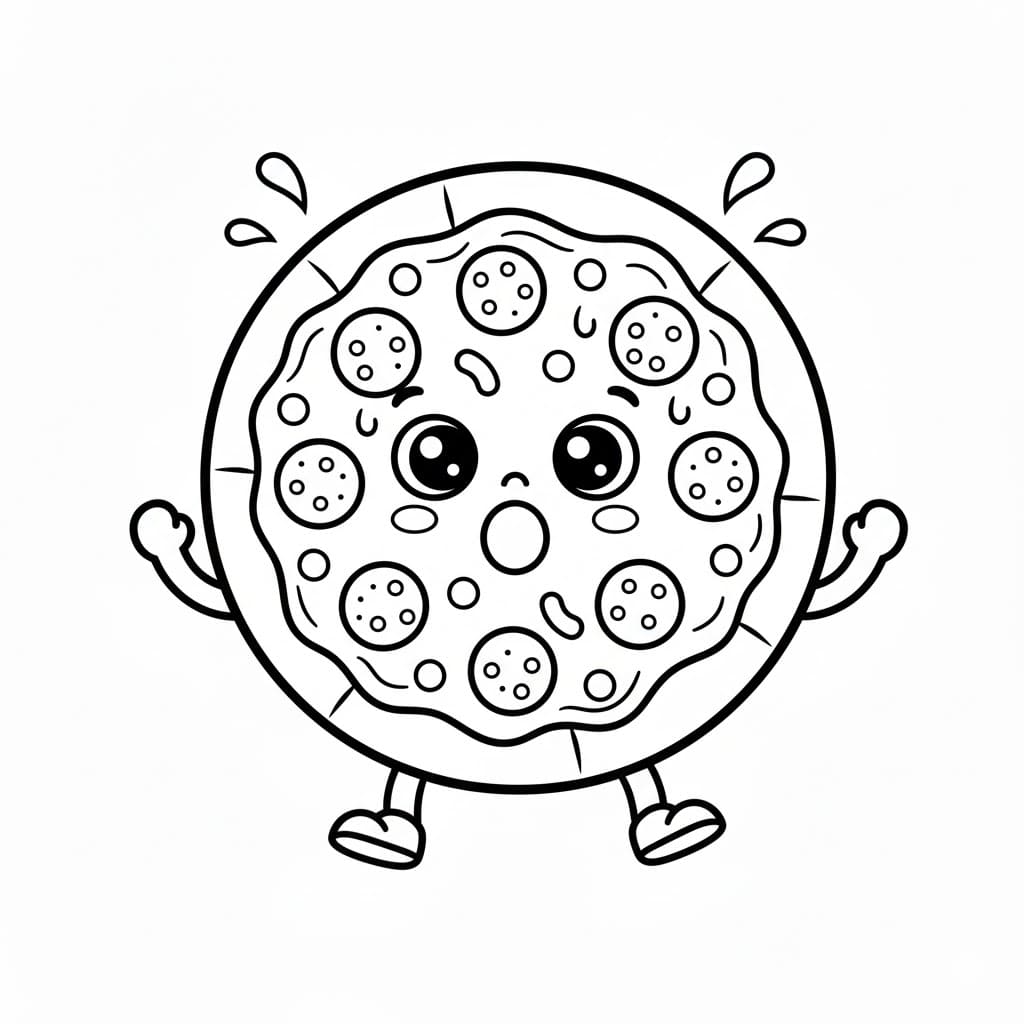 مفاجأة البيتزا تلوين