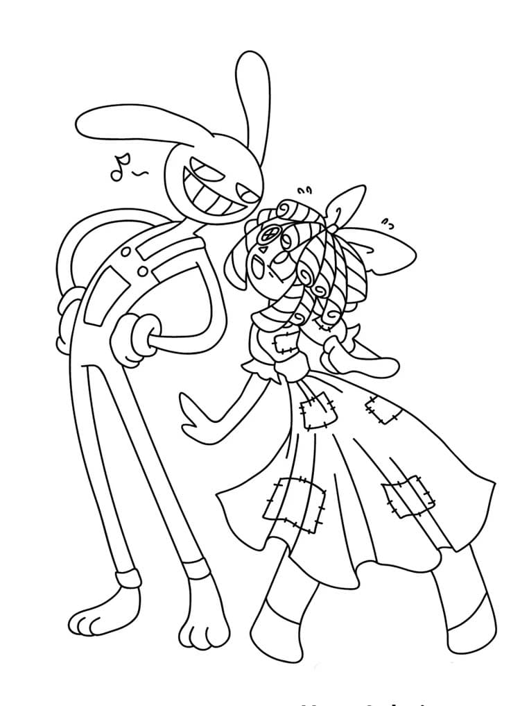 نسخة مطبوعة مجانية من السيرك الرقمي المذهل تلوين