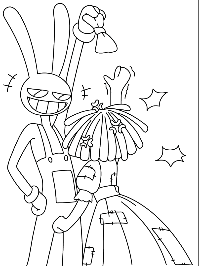 راجاتا، جاكس من السيرك الرقمي المذهل تلوين