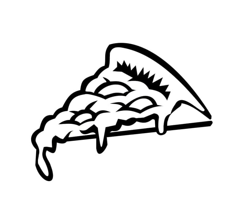 شريحة بيتزا قابلة للطباعة تلوين