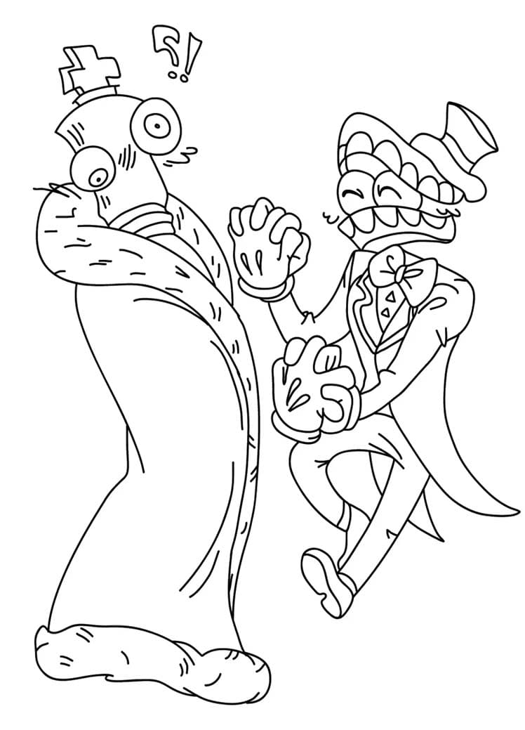 صورة السيرك الرقمي المذهل تلوين