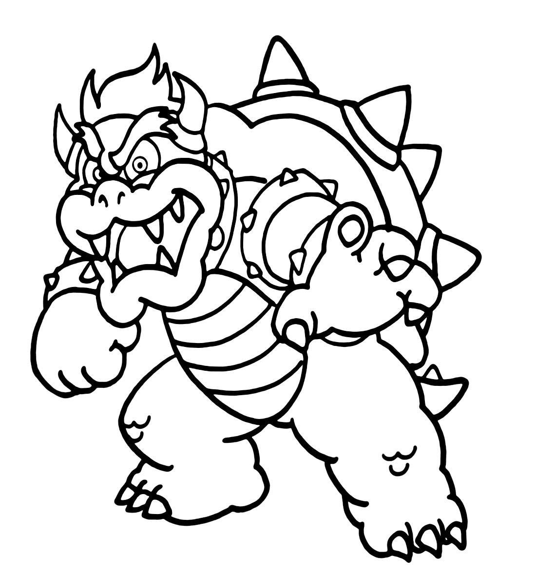 صور باوزر من سوبر ماريو تلوين