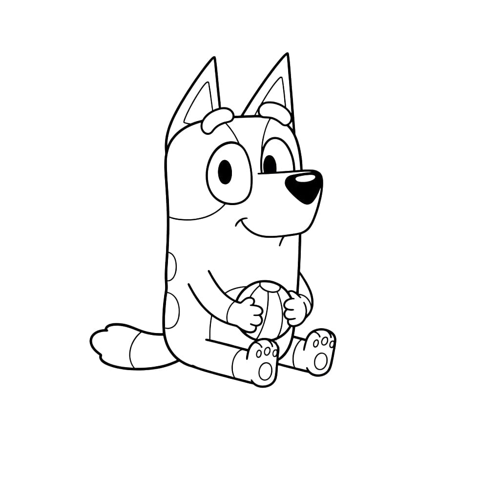 أزرق مع الكرة تلوين