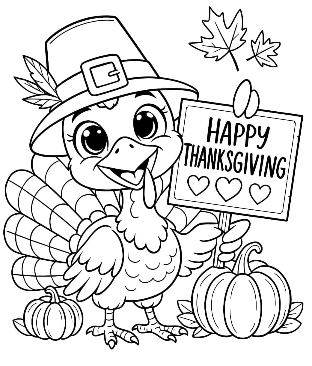 ديك رومي رائع تلوين