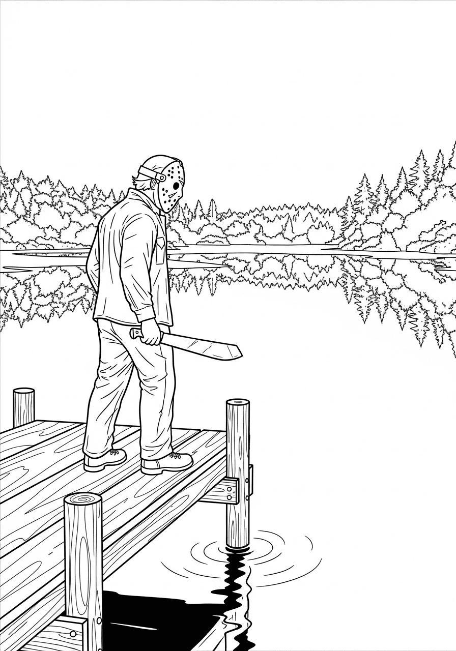 جيسون فورهيس على السقالة تلوين