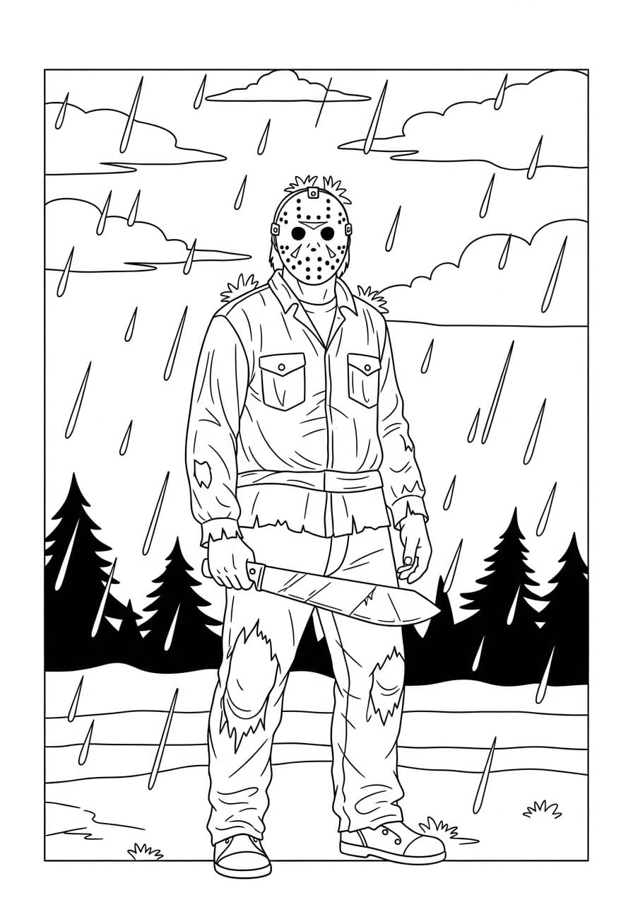 جيسون فورهيس في المطر تلوين