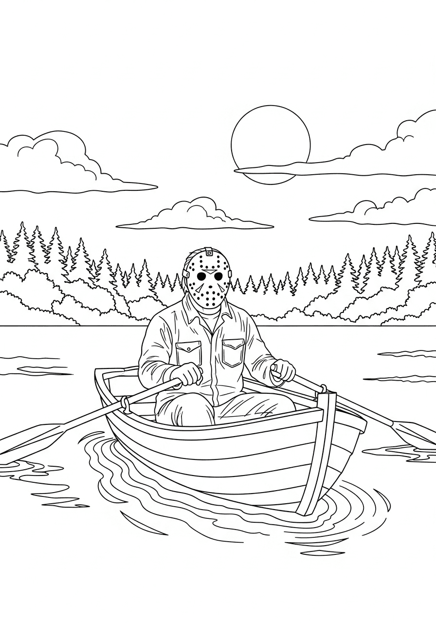 جيسون فورهيس في قارب تلوين