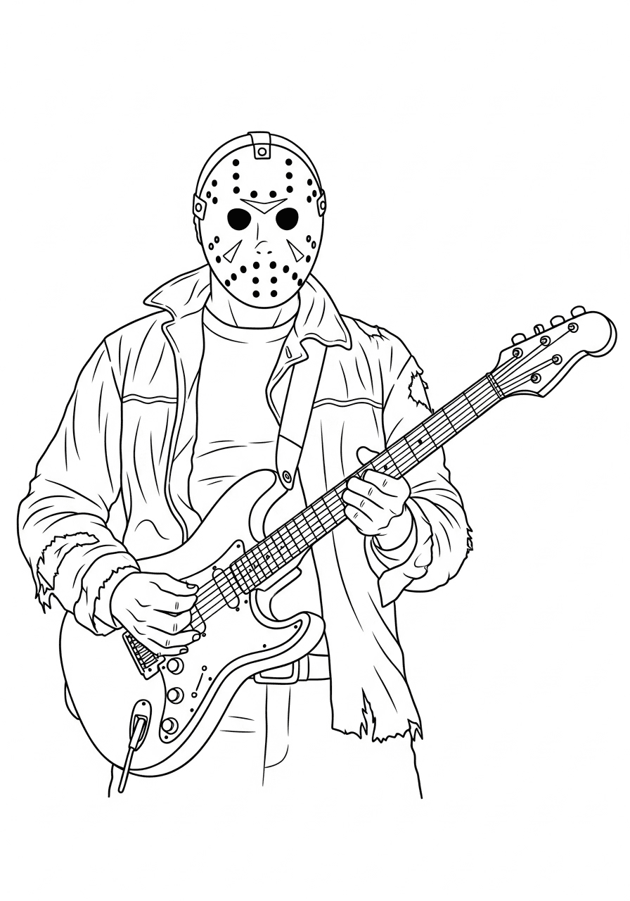 جيسون فورهيس مع الجيتار تلوين