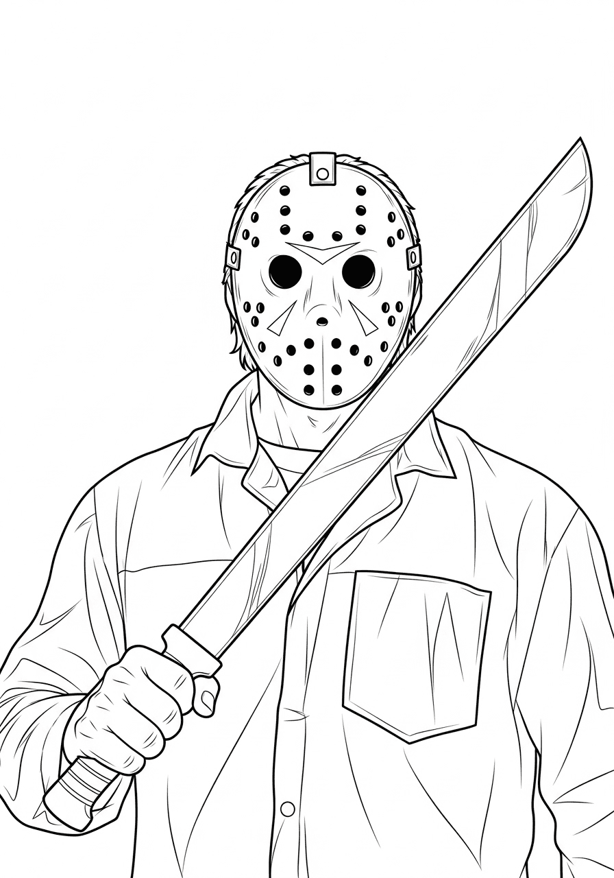 جيسون فورهيس مع الساطور تلوين