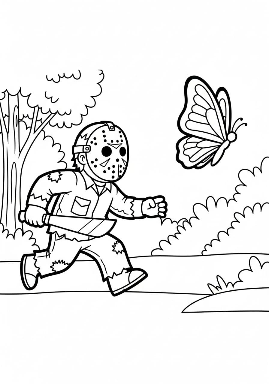 جيسون فورهيس والفراشة تلوين