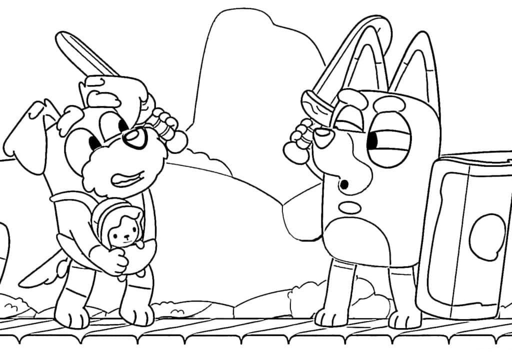 كلاب الفارس من بلوي تلوين